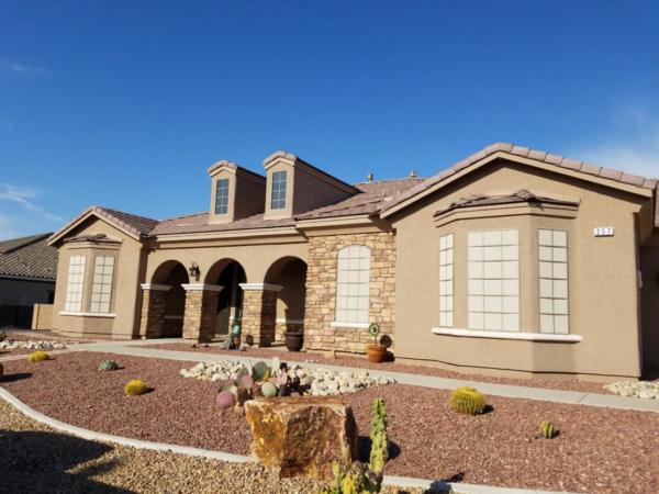 This is a rescreen job.  Stucco sun screens in Henderson, NV
