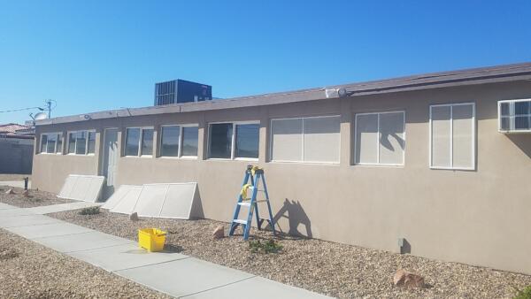 Solar screens installed in one day in Central Las Vegas, NV.